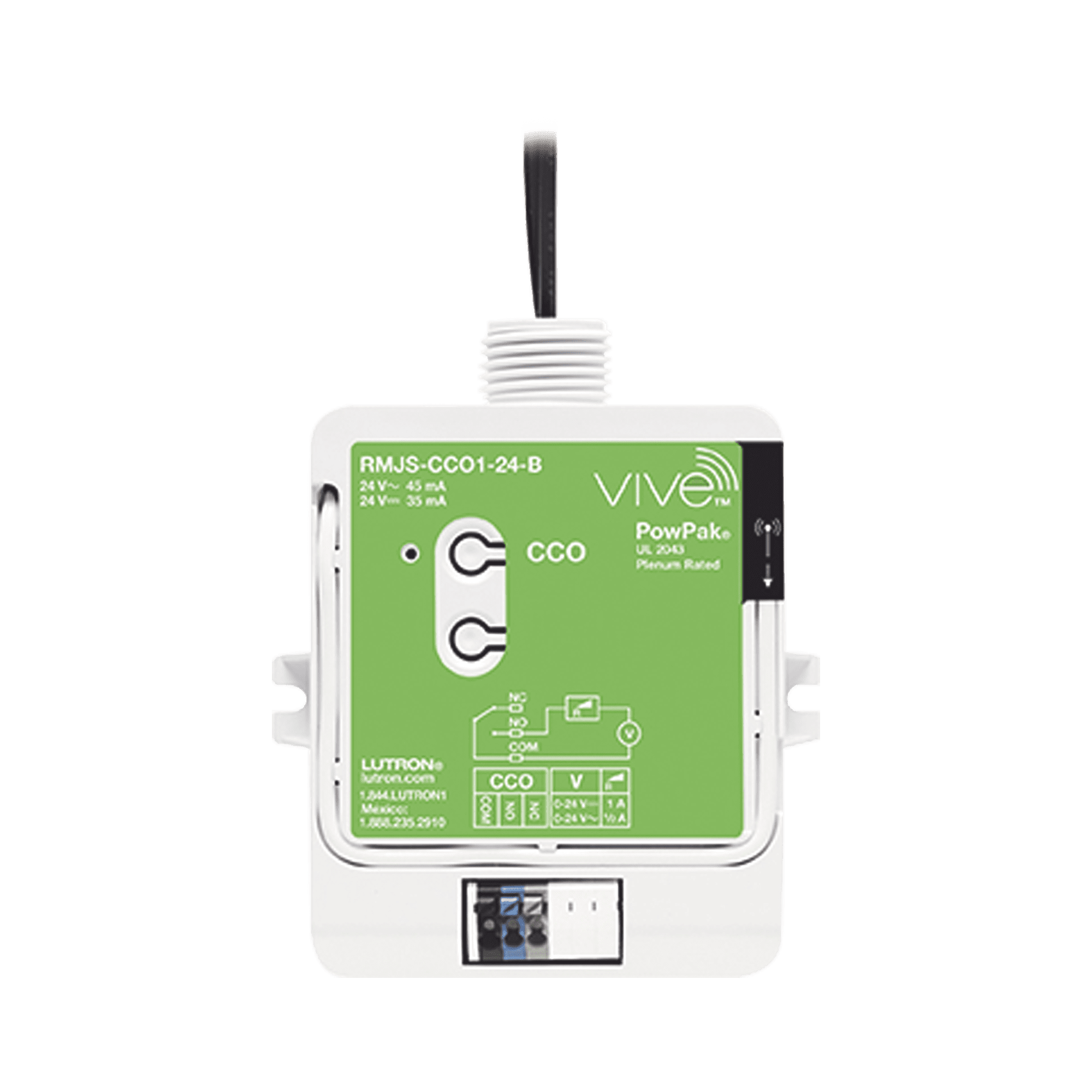 Salida de contacto seco LUTRON. RMJSCCO124B