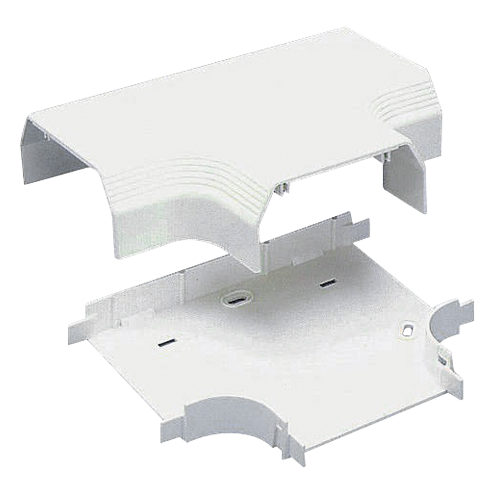 Accesorio en "T", para uso con canaleta T70, Material PVC Rígido, Color Blanco Mate T70TIW
