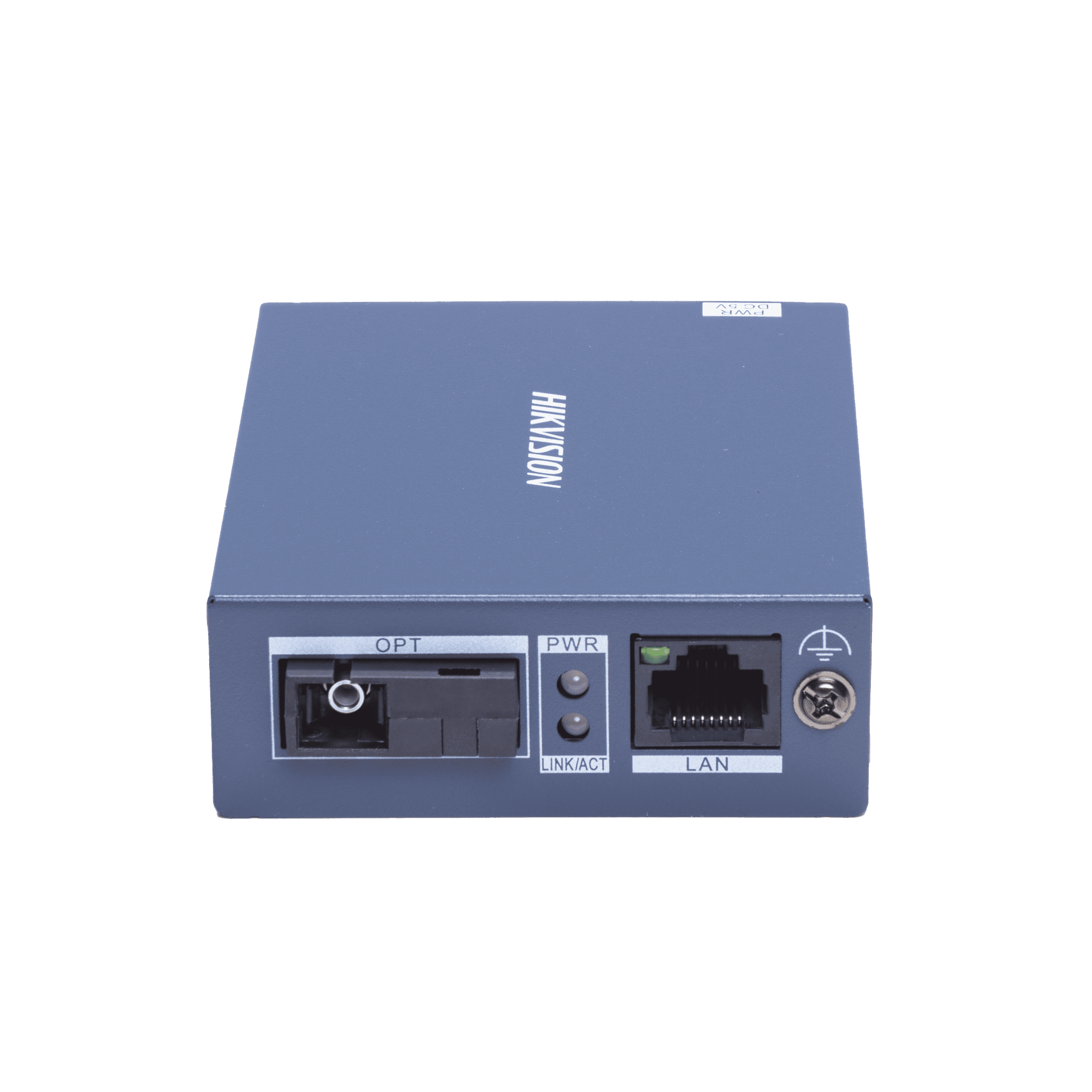 Transceptor Fibra Óptica Gigabit / Monofibra Monomodo / 3 km Distancia / 10/100/1000 Mbps RJ45 / SC / Metal Industrial / 4 kV Protección Rayos / -20°C a 60°C DS-3D501T-3