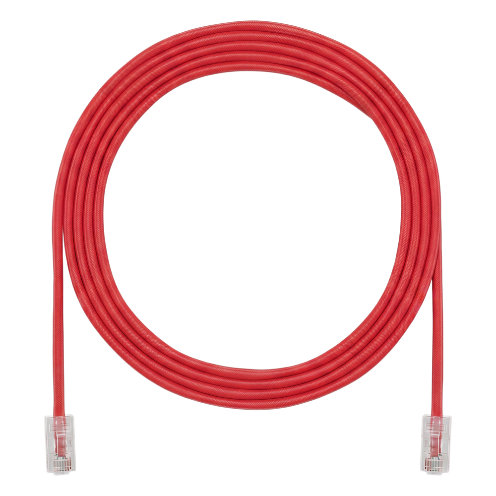 Cable de Parcheo UTP, Cat6A, 24 AWG, CM, Color Rojo, 6.71 Metros (22 Pies) UTP28X22RD