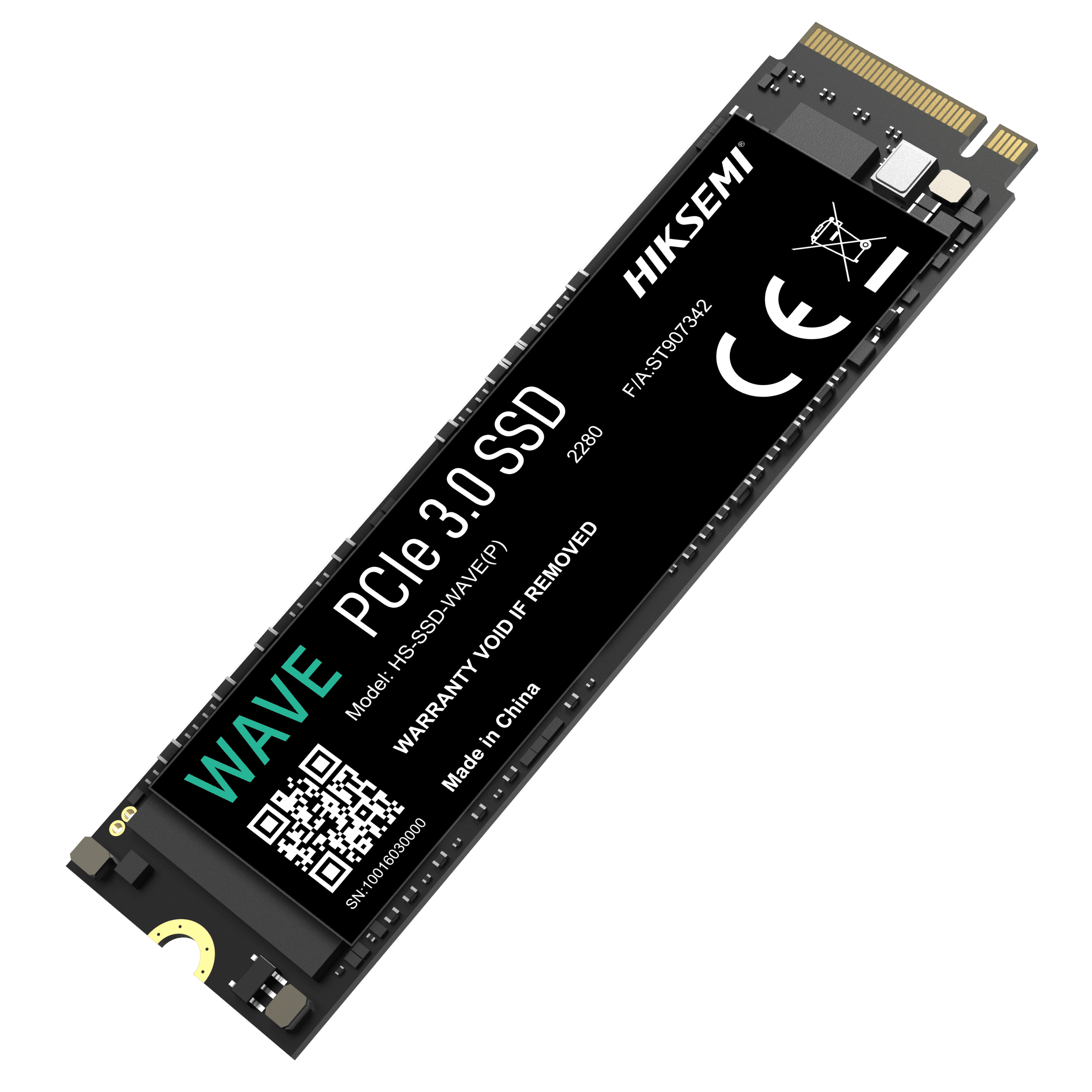 Unidad de estado sólido (SSD) 512 GB / PCIE 3.0 / M.2 NVME / Alto Rendimiento / 2500 MB/s Lectura / 1025 MB/s escritura HS-SSD-WAVE(P)/512G