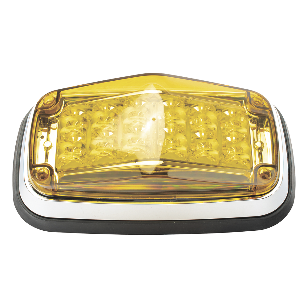 Luz de advertencia 8 X 4", Color Ámbar, IP67, SAE,  Ideal para Ambulancias XT1885A