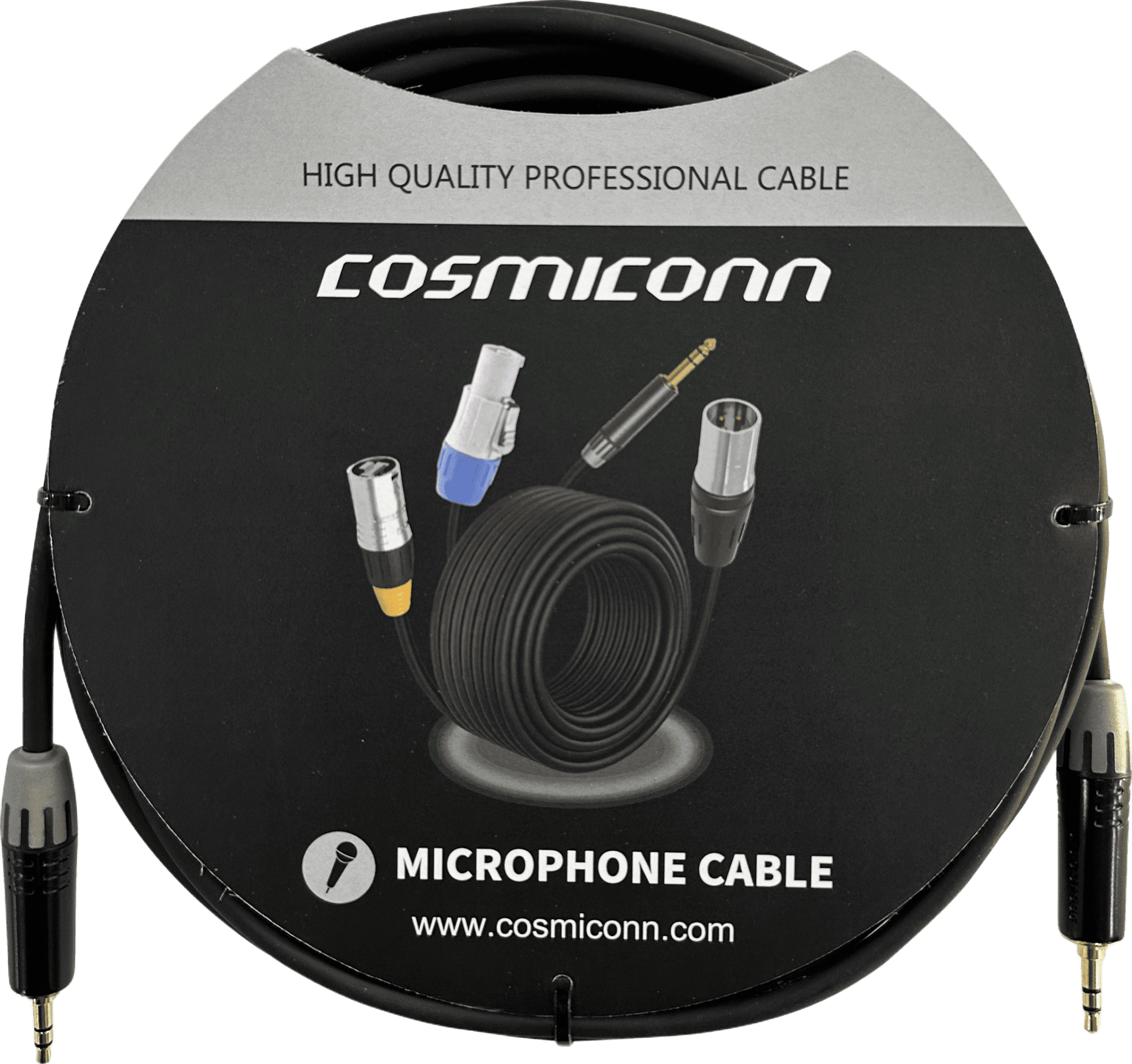 Cable 3.5mm a 3.5mm, conectores color negro MTP3C-BG, length 5m CMC220AS-TP-TP-5-BG1