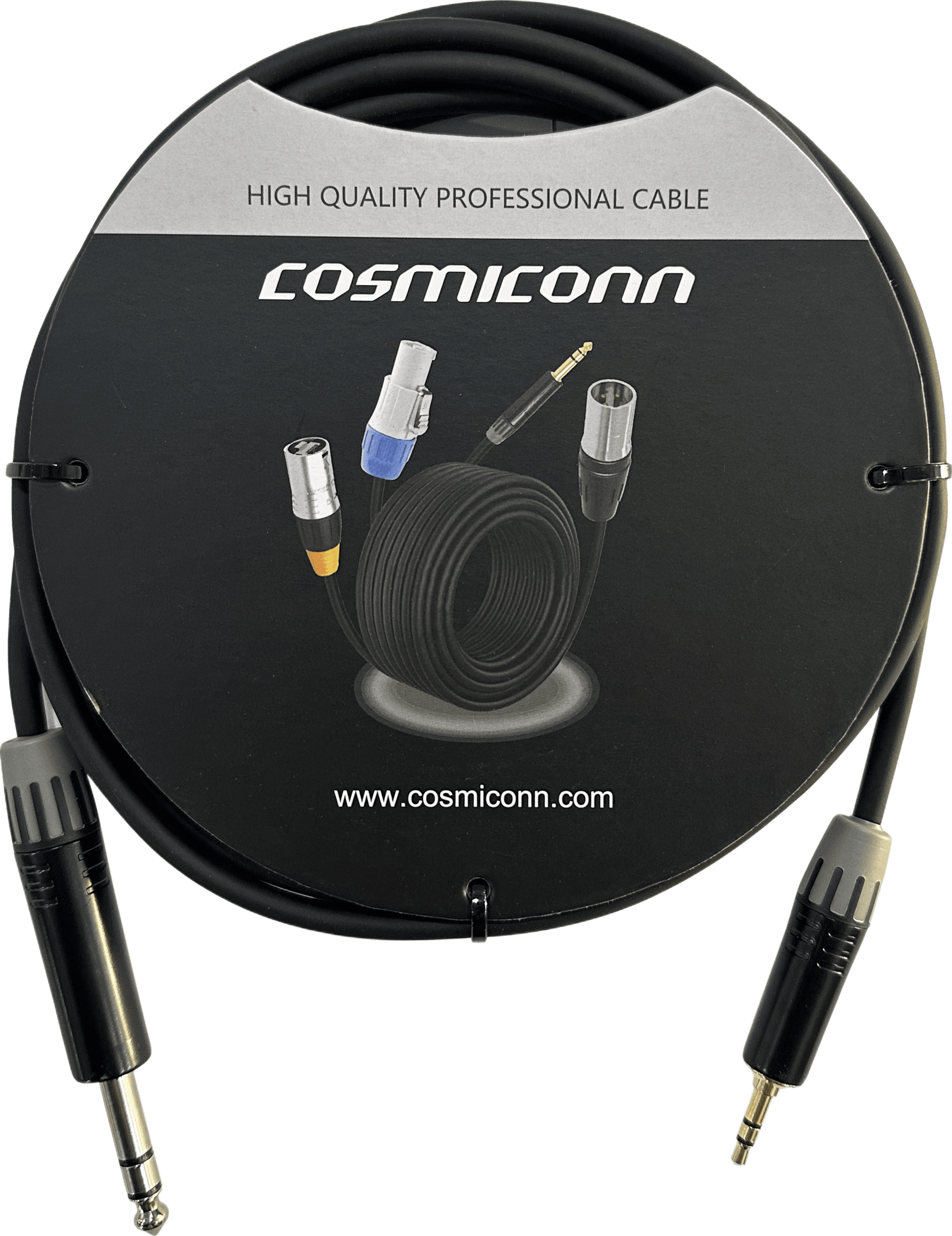 Cable 6.35mm a 3.5mm, conectores color negro MP3X-B - MTP3C-BG, length 3m CMC220ASTPPS3BG1