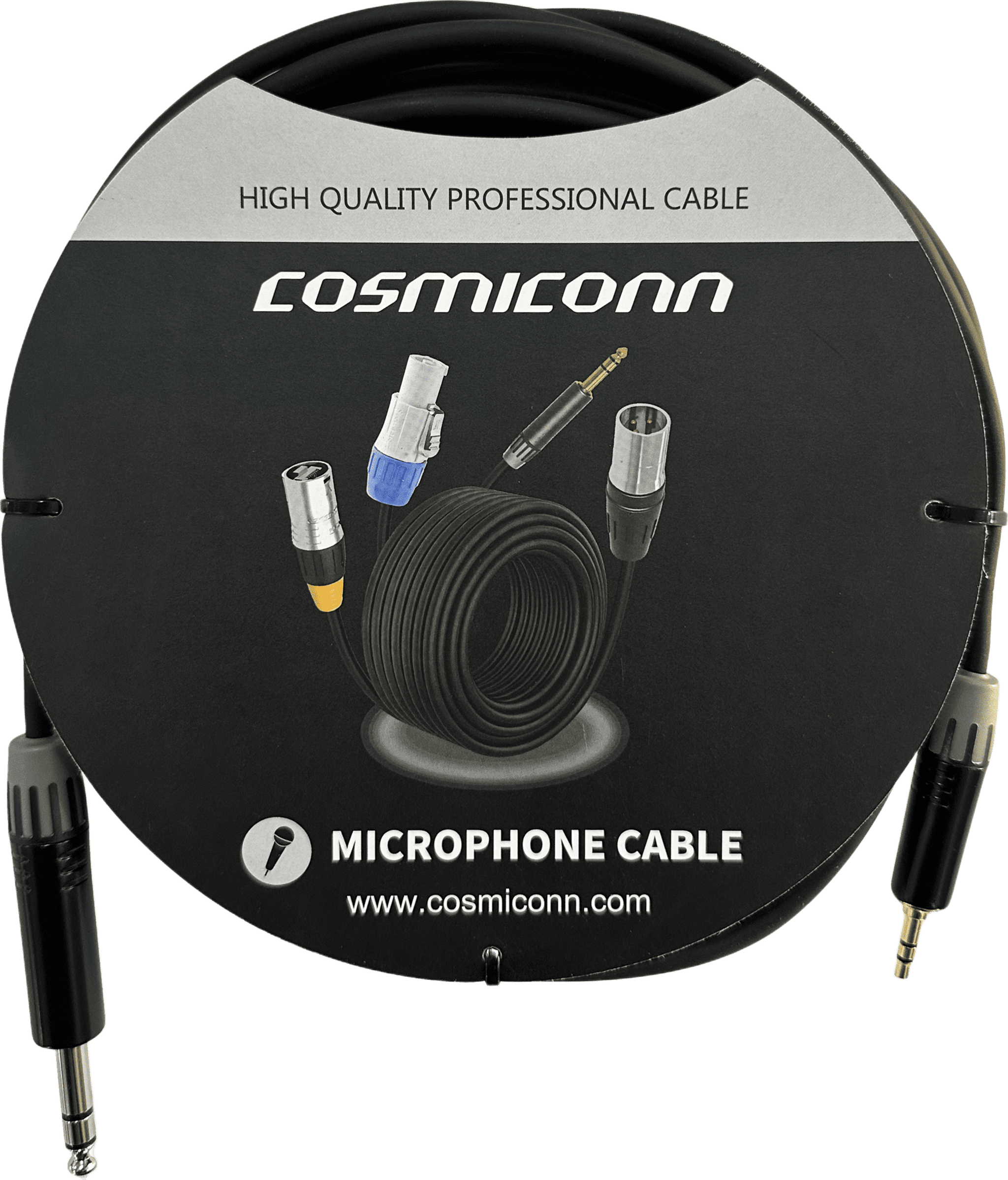 Cable 6.35mm a 3.5mm, conectores color negro MP3X-B - MTP3C-BG, length 5m CMC220AS-TP-PS-5-BG1