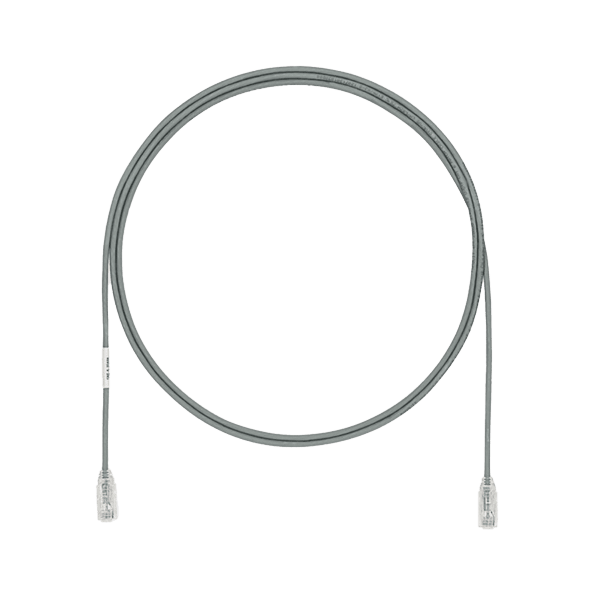 Cable de Parcheo TX6, UTP Cat6, Diámetro Reducido (28AWG), Color Gris, 1.5 Metros (4.92 Pies) UTP28SP1.5MGY