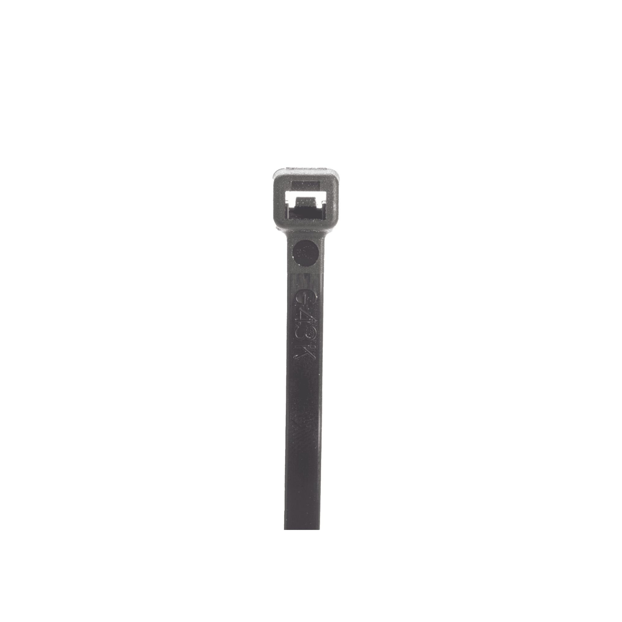 Cincho STRONGHOLD, 370 mm largo x 4.8mm ancho, Tensión 50 lb (222 N) Nylon 6,6 Color Negro, Paquete de 100 Piezas S15-50-C0