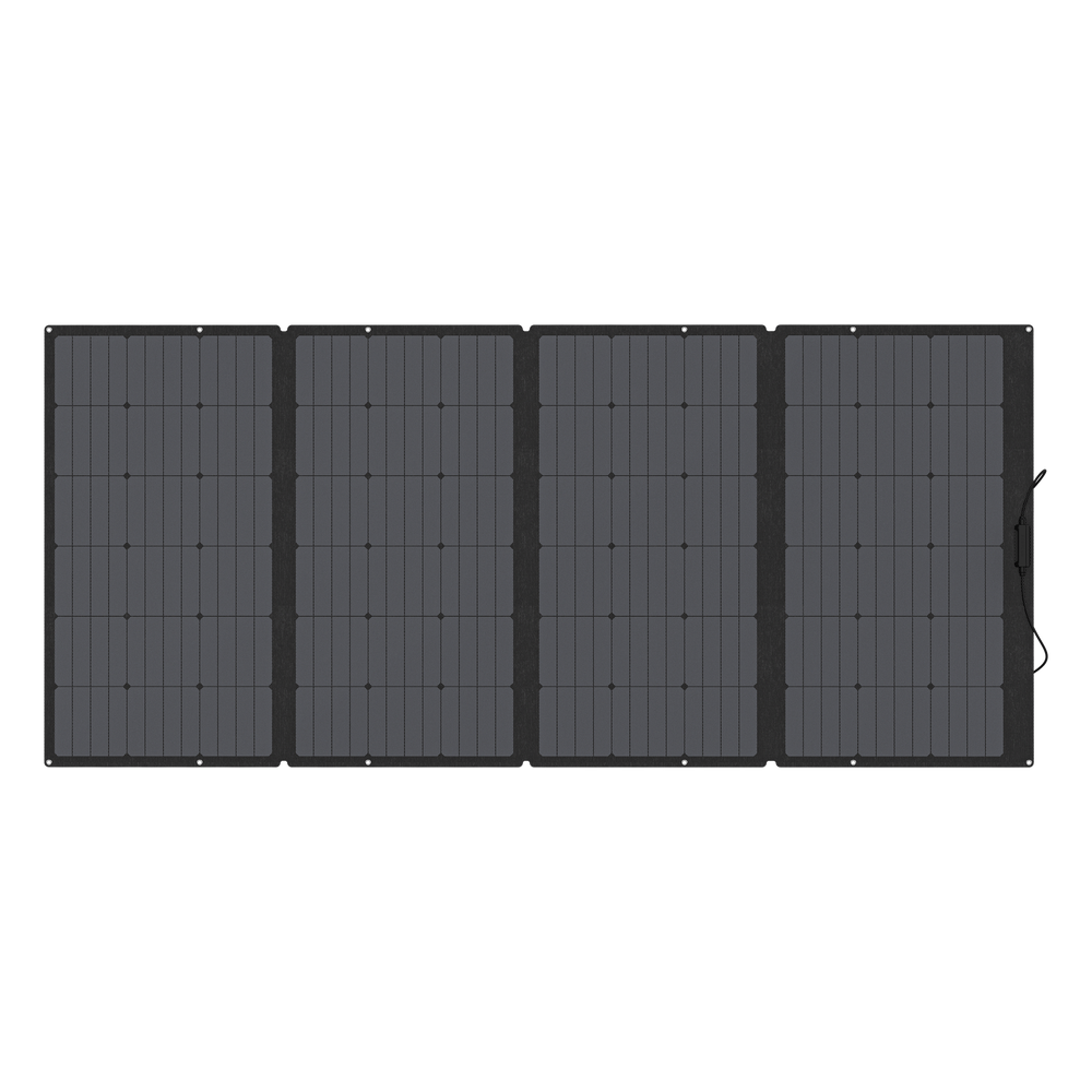 Módulo Solar Portátil y Flexible de 400W Recomendado para Estaciones Portátiles EcoFlow / Ajuste de Ángulo / Carga Eficiente / Incluye Cable XT60 a MC4 EFFOLD400LW