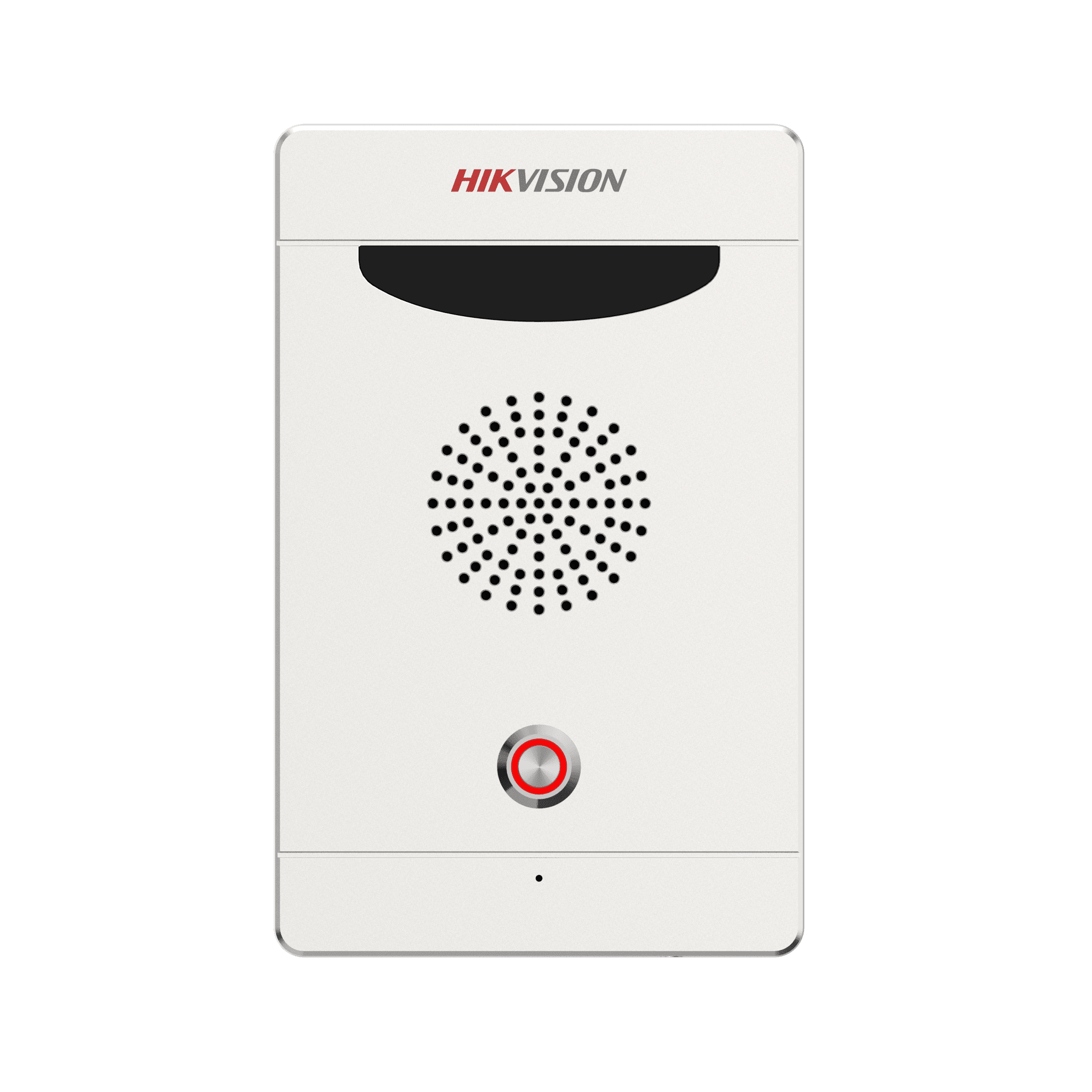 Estación de Alarma de Pánico / Audio Bidireccional / Altavoz 3W Integrado / Micrófono Omnidireccional / 2 Entradas y 2 Salidas de Alarma / IP65 IK08 / Montaje Pared y Empotrado / Exterior Aluminio DS-PEA103-K1