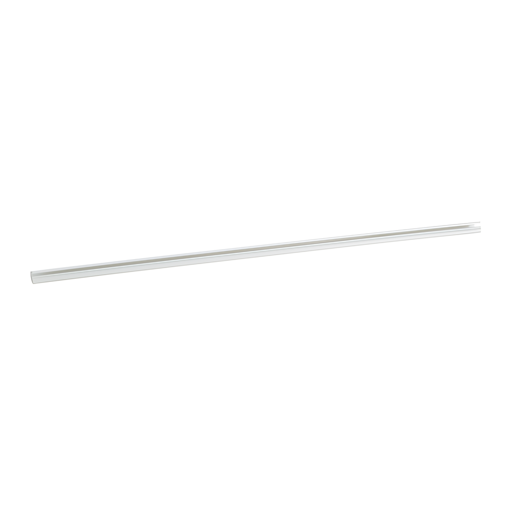 Canaleta LD3 de PVC rígido, con cinta adhesiva para instalación sin herramientas, 19.6 x 12 x 1828.8 mm, Color Blanco LD3WH6-A
