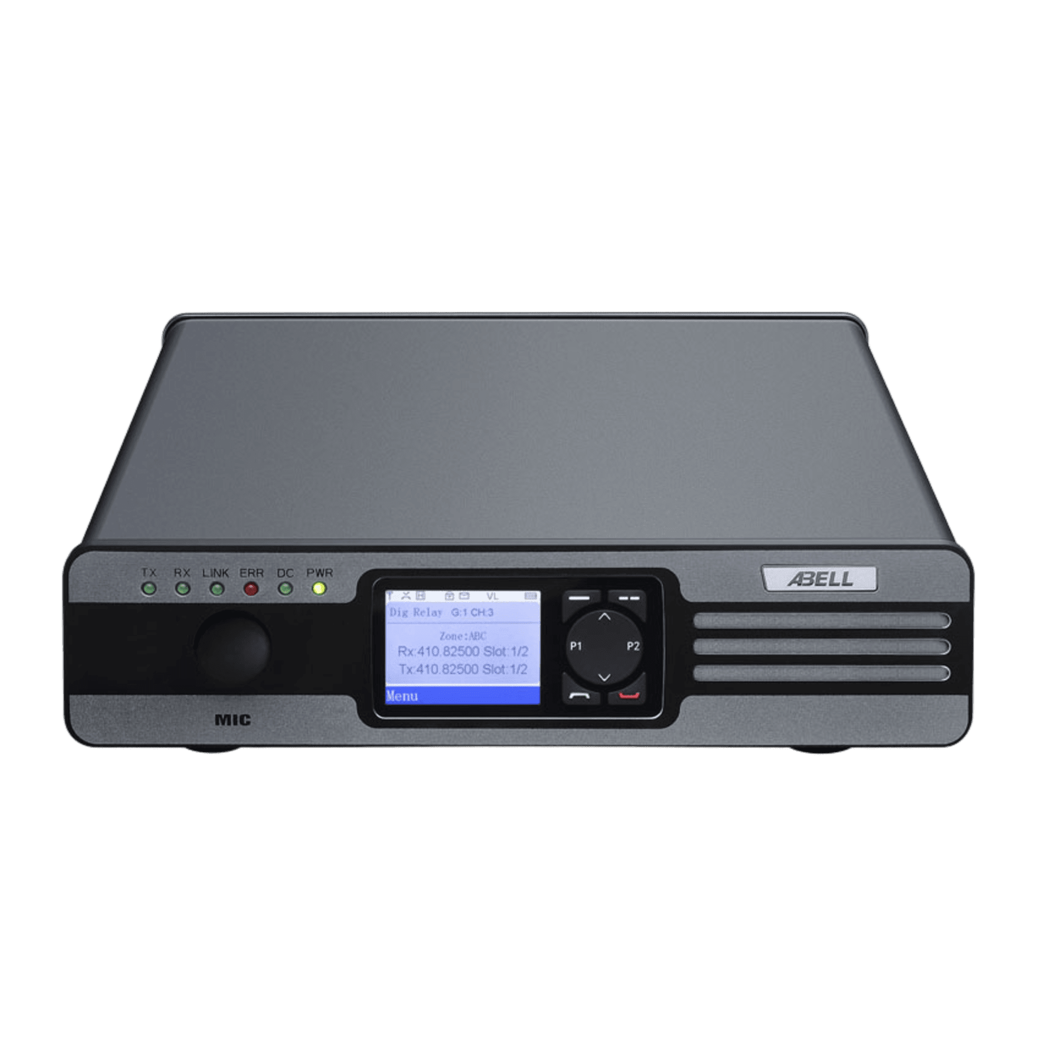 Repetidor de Frecuencia Única / Rango de Frecuencia UHF 400-470 MHz / Capacidad 1600 Canales / Pantalla LCD IPS 2.0 pulgadas / Ligero 3.2 kg / Protocolo ETSI TDMA DMR / Alimentación AC-DC R5020-400