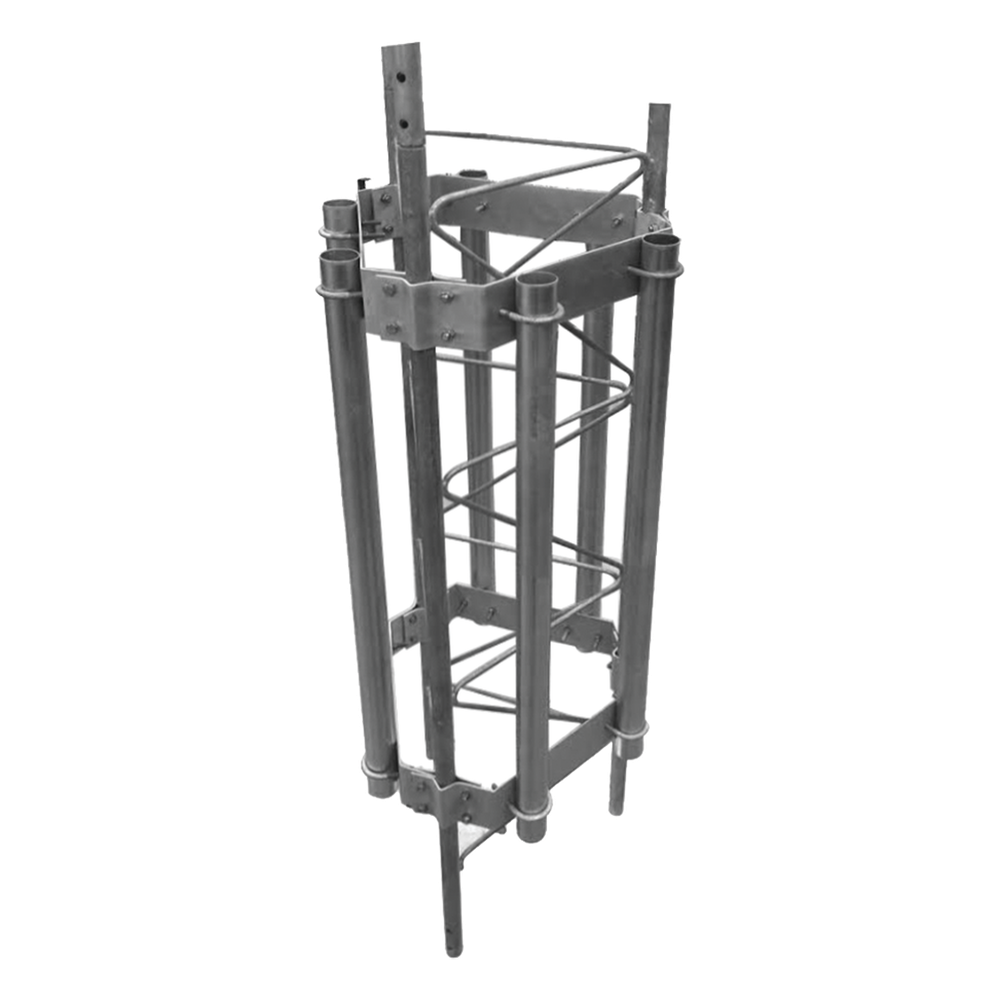 Herraje para 6 antenas sectoriales compatible con tramo STZ35G. SM-HEX-35G