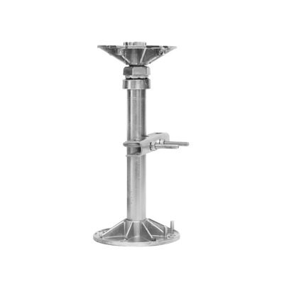 Soporte para instalación en piso falso a poste, con acabado Electro Zinc (No incluye poste) MG-51-141EZ