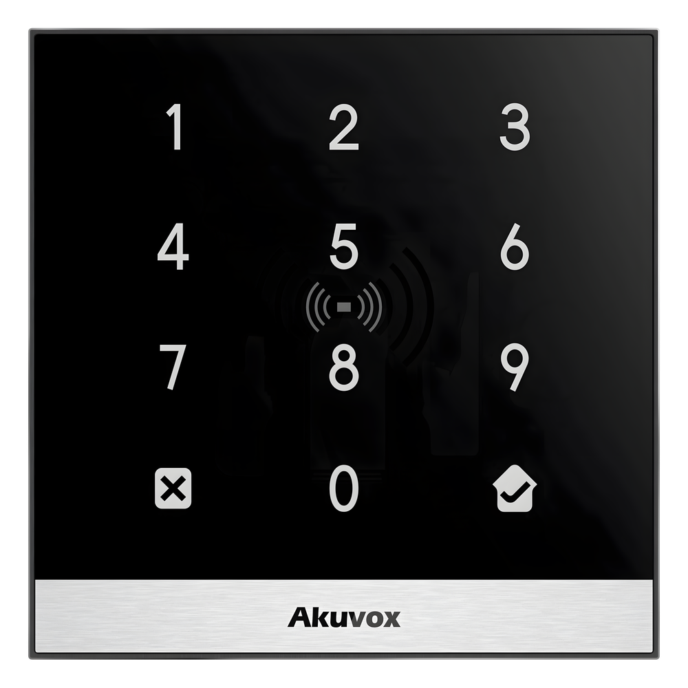 Teclado de Control de Acceso + Bracket de Instalación / Administración 100% en la Nube / Interfaz WEB / POE / Lector Prox 125 kHz / MIFARE 13.56MHz / NFC / APP Smart Plus / Control de 1 Puerta / PIN Para Visitas / IP65 A02KIT