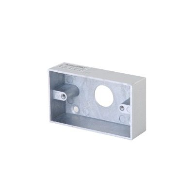 Caja cromada para instalación del botón PRO800B PRO800-BOX