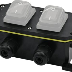 Caja de Plástico ABS/PA66 para Interruptores AccessPRO /  Compatible con los Interruptores APB-0 Series / IP65 / 4 Puertos de Conexión AP-BOXWB2-4T