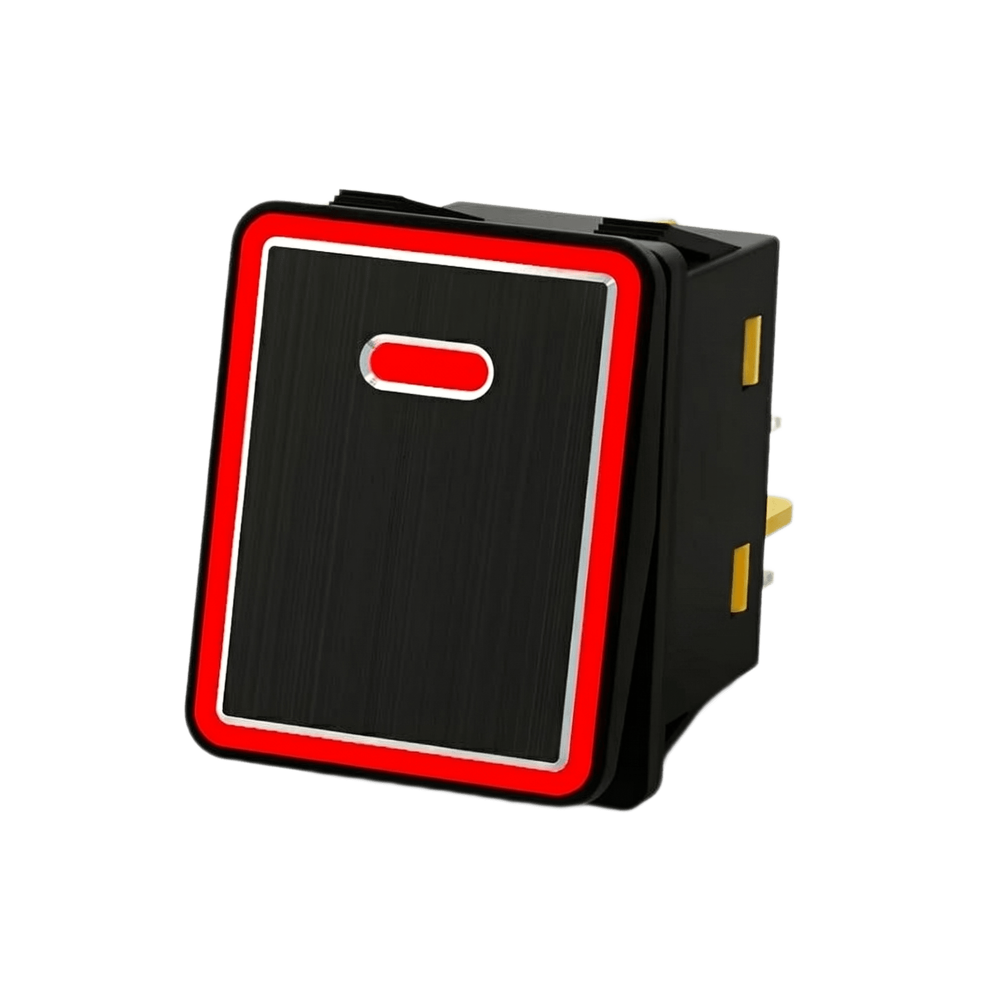 Interruptor tipo Switch con Led Color Rojo / IP65 / Diseño Industrial con panel de Aluminio / NO, COM, NC / Terminales tipo F1 APB-08221-R