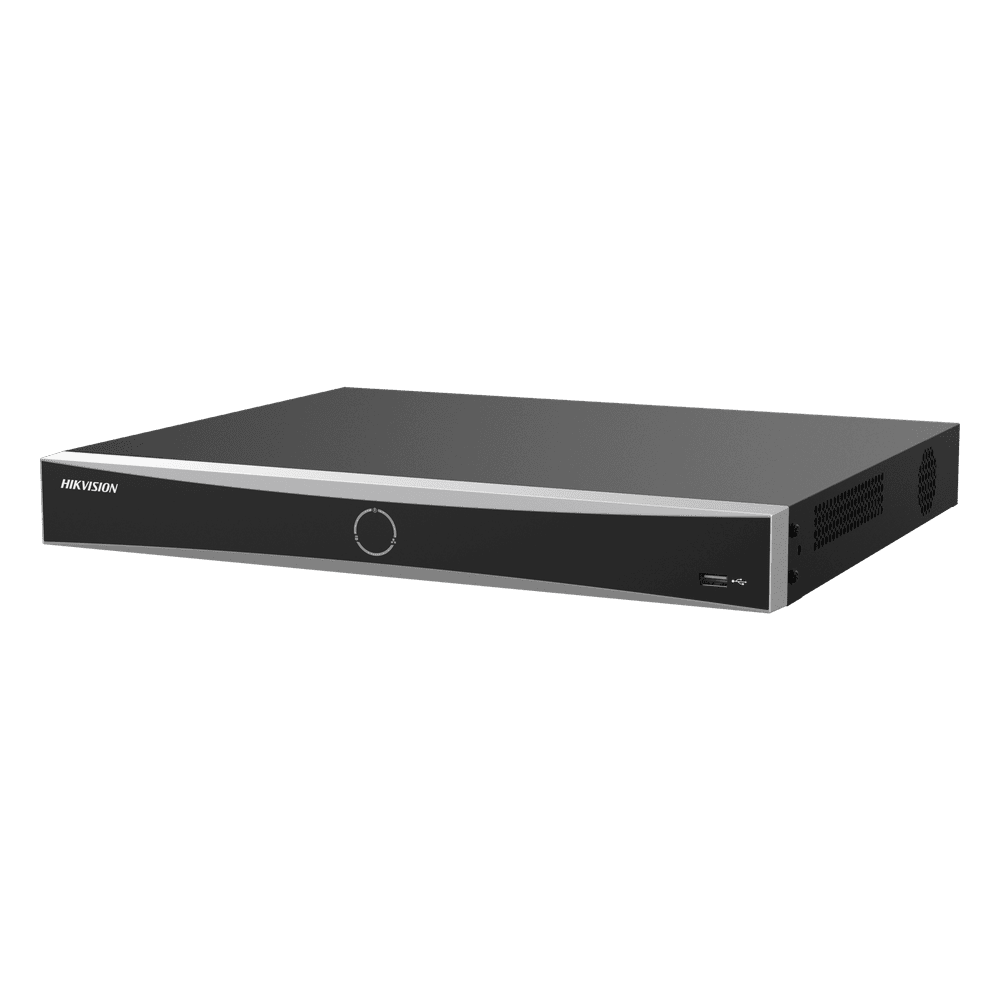 [AcuSeek] NVR 12 Megapixel (4K) / 8 canales IP / 8 Puertos PoE+ / ACUSENSE / Reconocimiento Facial / 2 Bahías de Disco Duro / HDMI en 4K / Alarmas I/O / 300 Metros PoE Modo Extendido DS-7608NXI-K2/8P/VPRO