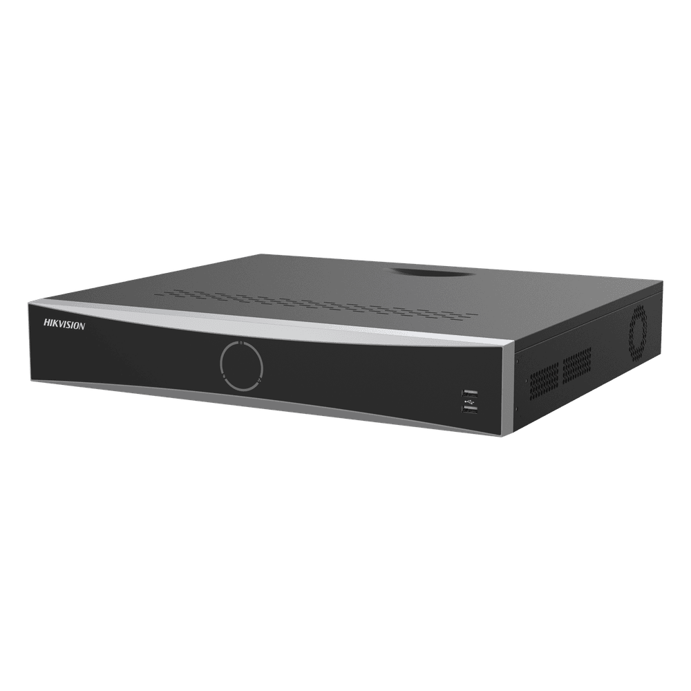 [Acusearch] NVR 12 Megapixel (4K) / 32 canales IP / 16 Puertos PoE+ / Reconocimiento Facial / AcuSense (Evita Falsas Alarmas) / 4 Bahías de Disco Duro / Switch PoE 300 mts / HDMI en 4K / Alarmas I/O DS-7732NXI-K4/16P(E)