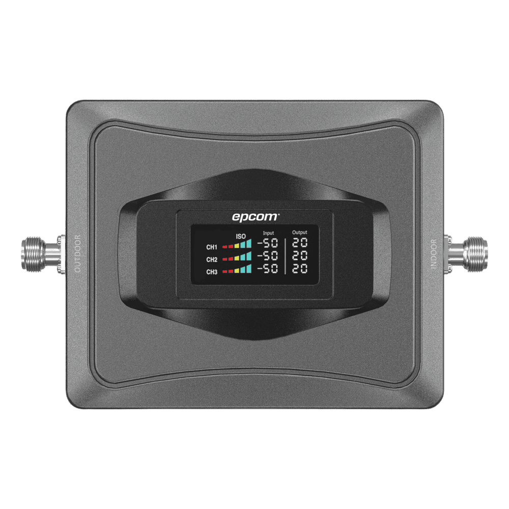 Amplificador de Señal Celular 4G / Mejora las llamadas convencionales y VoLTE / Soporta los datos de las tecnologías 2G, 3G y 4G de TELCEL, AT&T y MOVISTAR / Cubre hasta 1000 m2. EP-TB-4G-V3SA