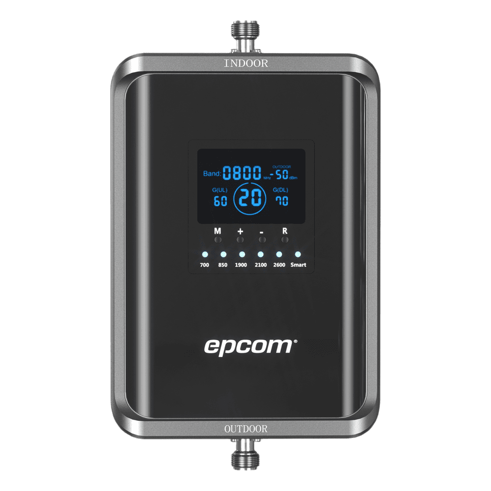 Amplificador de Señal Celular 5G / Mejora las llamadas convencionales y VoLTE / Soporta los datos de las tecnologías 2G, 3G, 4G y 5G de TELCEL, AT&T, MOVISTAR y OMV de Altán / Cubre hasta 1000 m². EP-5G-PBS-V2SA