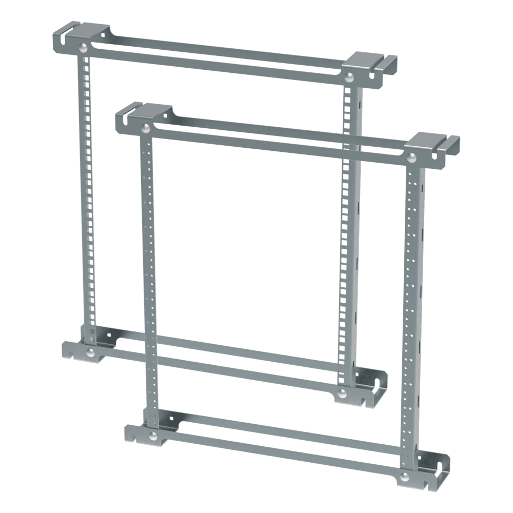 Ángulos de Rack ProTek / 12U / 19 pulgadas / Orificios Roscados (Tapped) / Acero / Zinc Plated / 533 mm (21 in) / EIA-310 PTRA24T