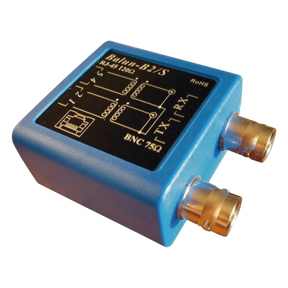 Balun E1 -Adaptador BNC hembra 75 ohms a jack RJ45 120 ohms BALUN-E1