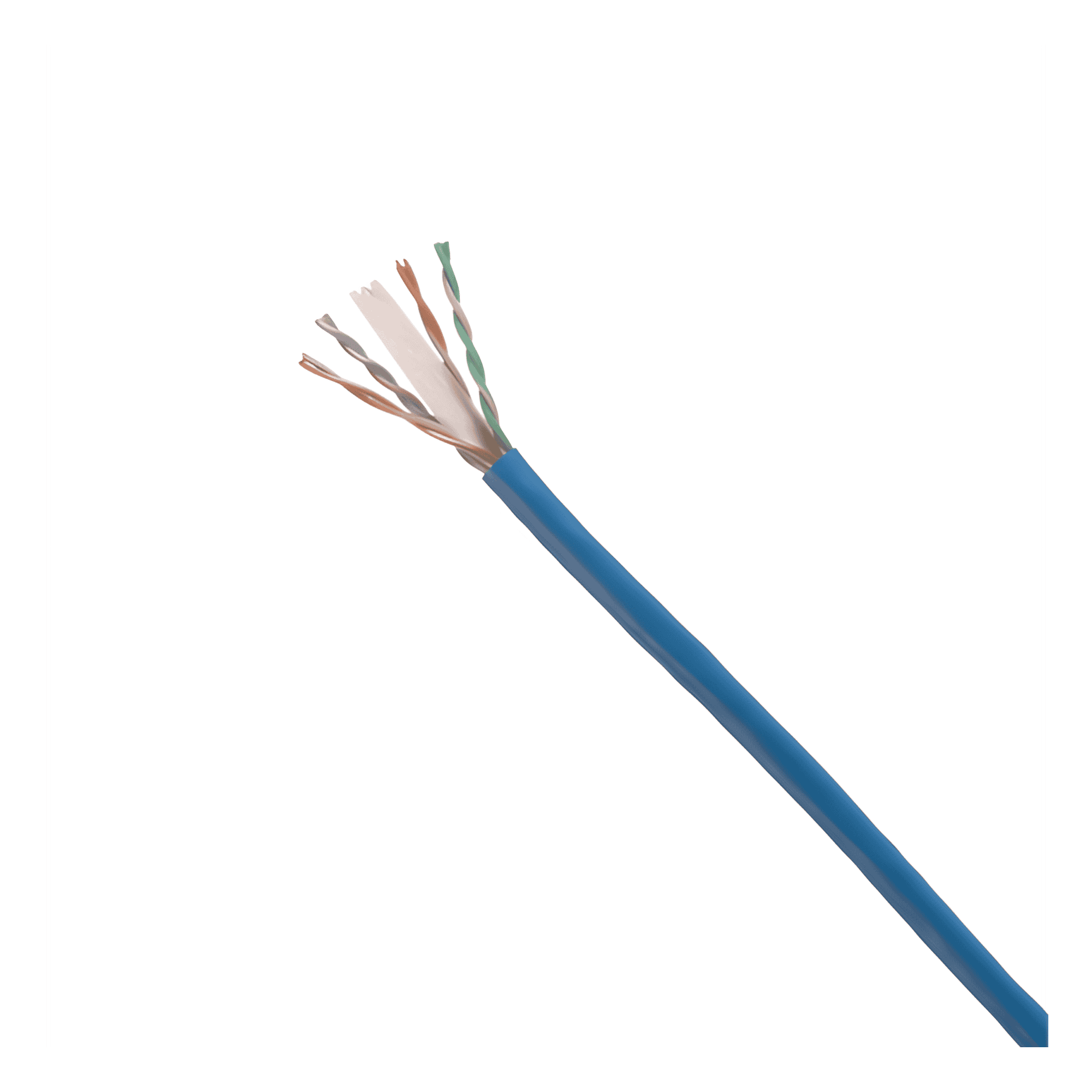 Bobina de Cable UTP 305 Metros (1000 Pies) de Cobre, TX6000 PanNet, Reelex, Azul, Categoría 6 (24 AWG), PVC (CM), de 4 Pares PUC6C04BU-FE