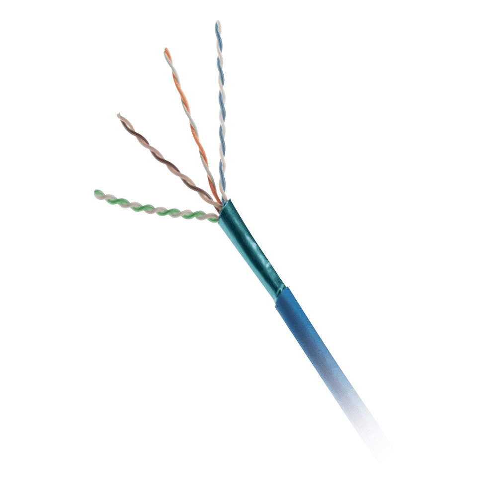 Bobina de Cable UTP de 4 Pares, Cat6A, 23 AWG, CMP (Plenum), Color Azul, 305 Metros (1000 Pies) PUP6AS04BU-GZ
