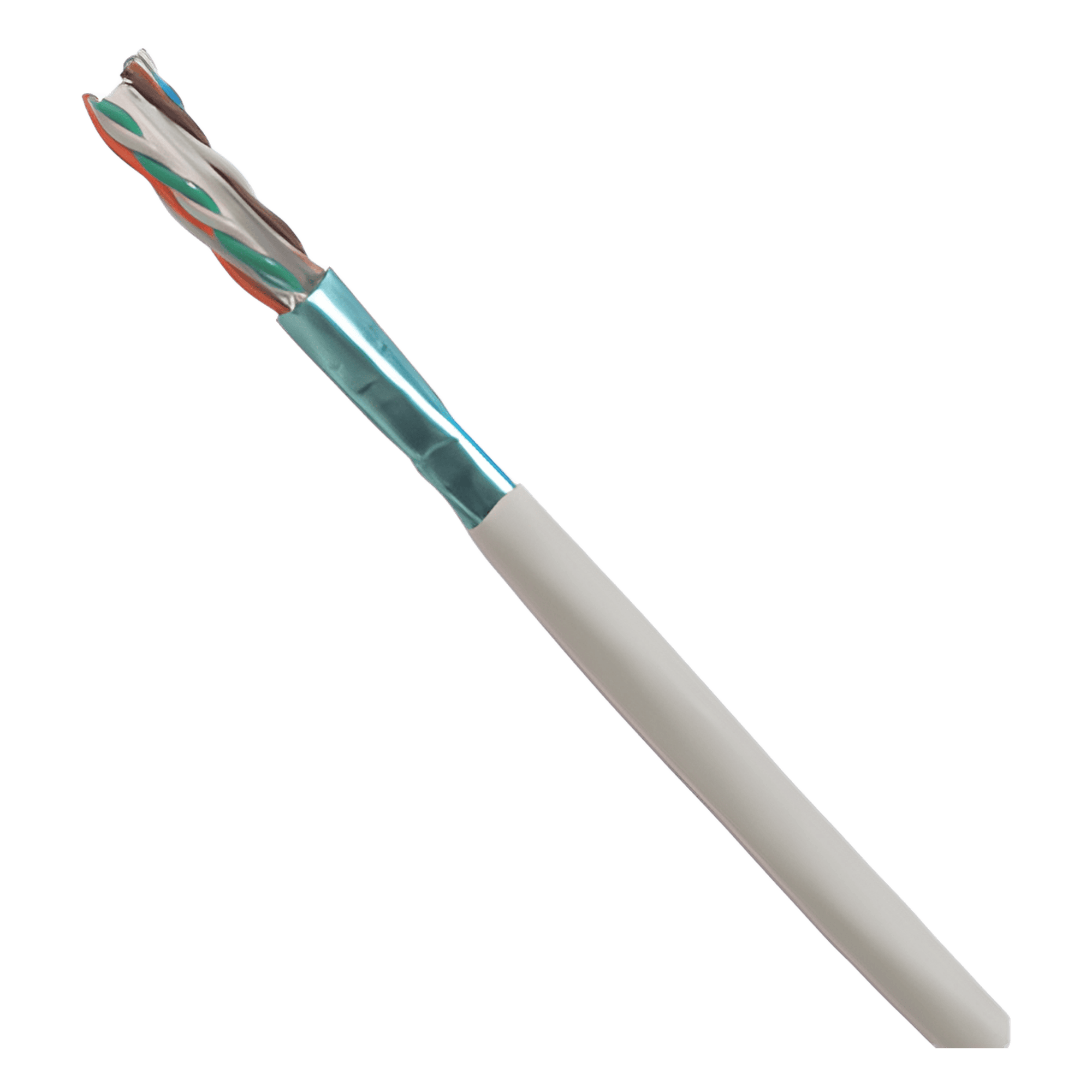 Bobina de Cable UTP de 4 Pares, Cat6A, 23 AWG, CMP (Plenum), Color Blanco, 305m PUP6XHD04WH-G