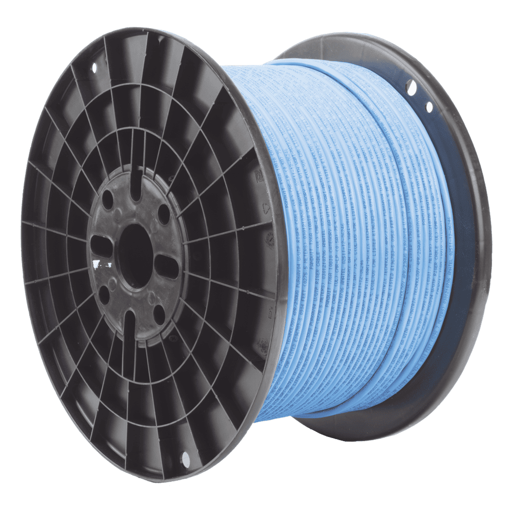 Bobina de Cable UTP de 4 Pares, TX6A™, Cat6A, 23 AWG, CMR (Riser), Color Azul, 305 Metros (1000 Pies) PUR6XHD04BU-G