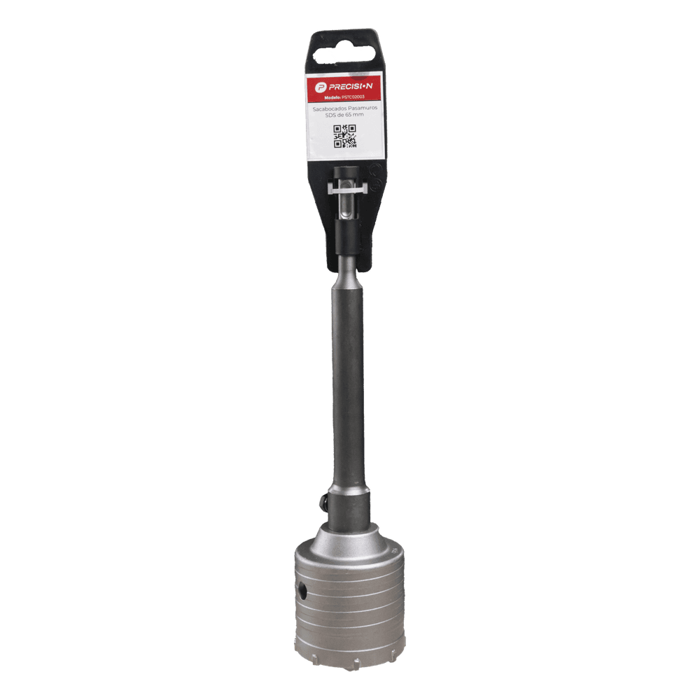 Broca Pasamuros SDS, Sacabocado para Concreto de 50mm con Extensión de 220mm PST-C02-005