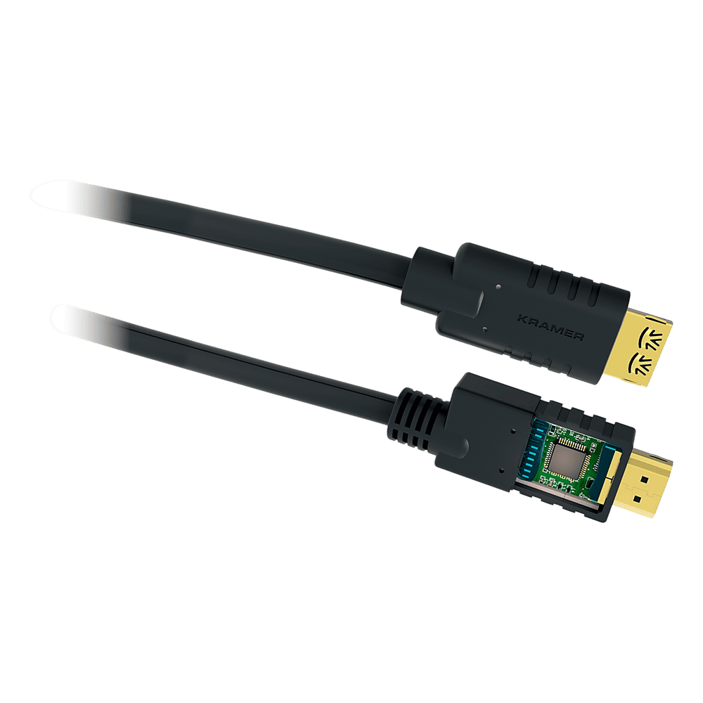 Cable HDMI Activo 4K a 60Hz | HDR, Triple Blindaje, K-Lock | CA-HM (15.20 mts / 50 ft) CA-HM-50
