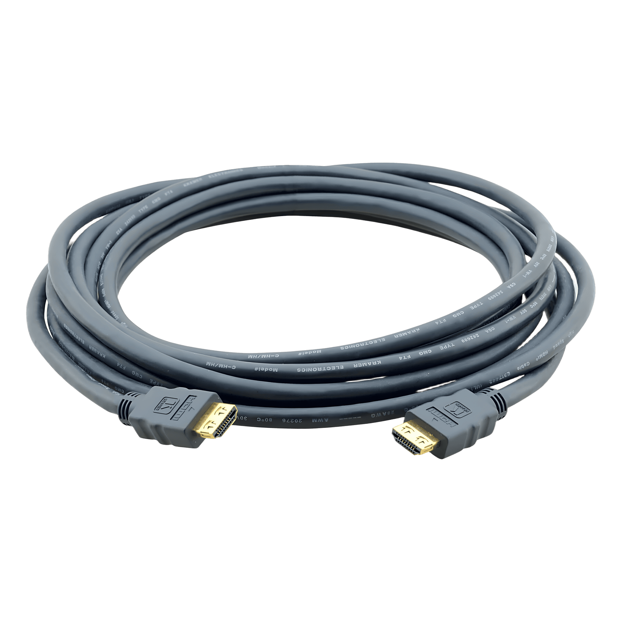 Cable HDMI Premium| Longitud .90 m | Alta Velocidad 18 Gbps | 4K@60Hz (4:4:4) | Conectores Dorados 24K | K-Lock Resistentes | Triple Blindaje | Certificado Premium C-HM/HM-3