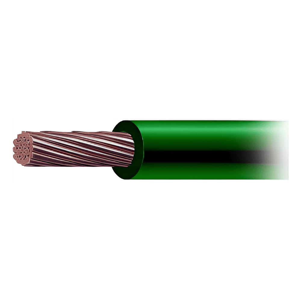 Cable THW-LS / Calibre 4 AWG / 19 Hilos / Color Verde / Venta por Metro SLY-287-GRN