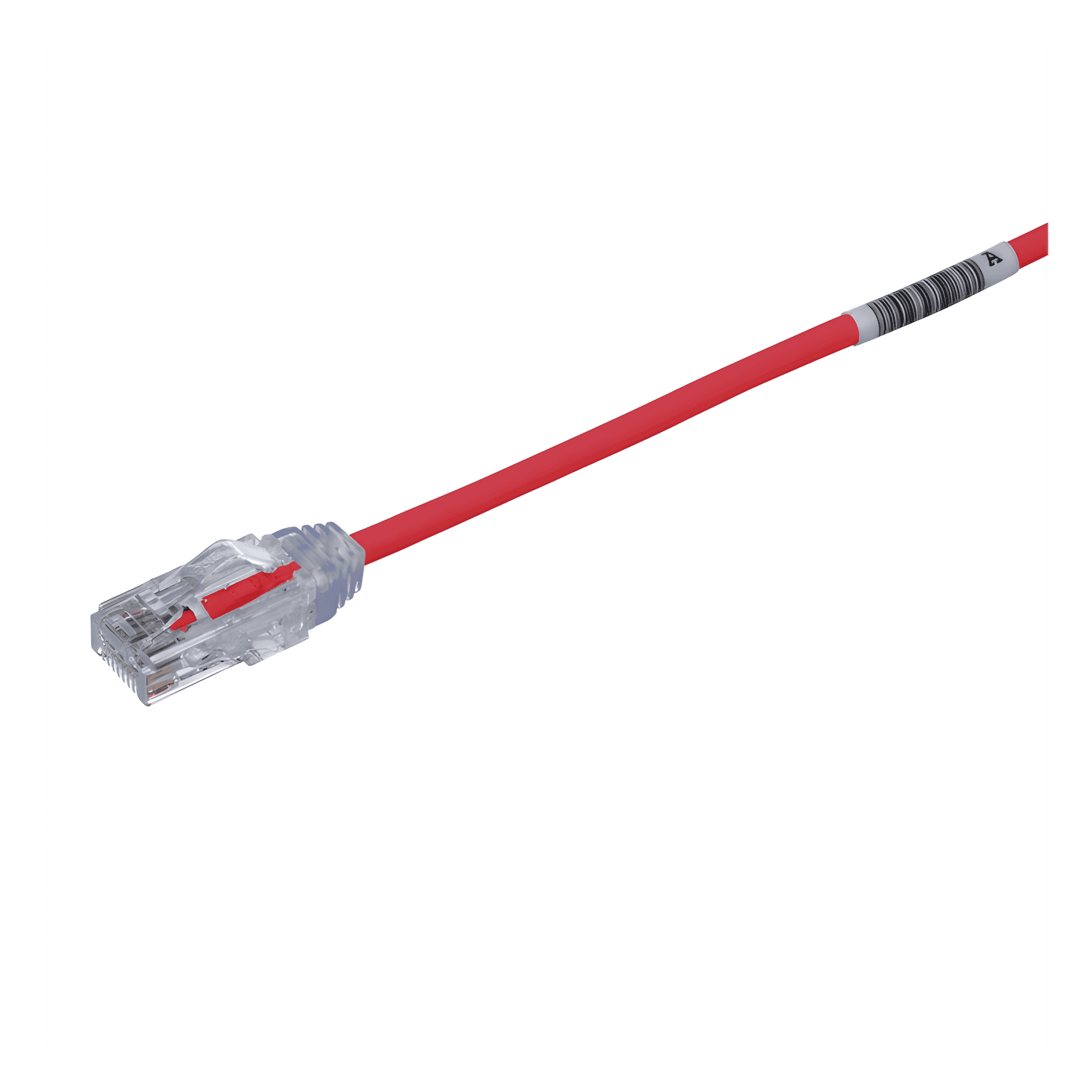 Cable de Parcheo TX6, UTP Cat6, Diámetro Reducido (28AWG), Color Rojo, 0.5 Metros (1.64 Pies) UTP28SP0.5MRD