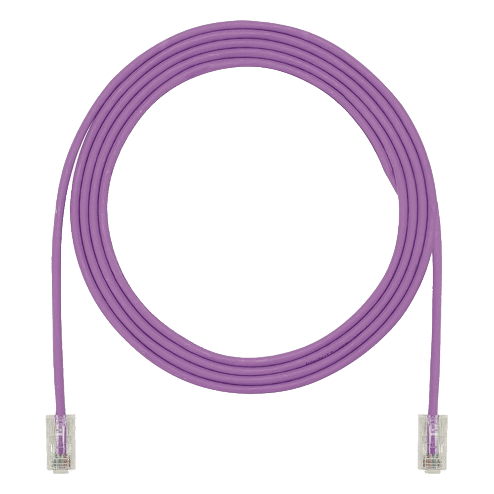 Cable de Parcheo UTP, Cat6A, 24 AWG, CM, Color Violeta, 4.57 Metros (15 Pies) UTP28X15VL