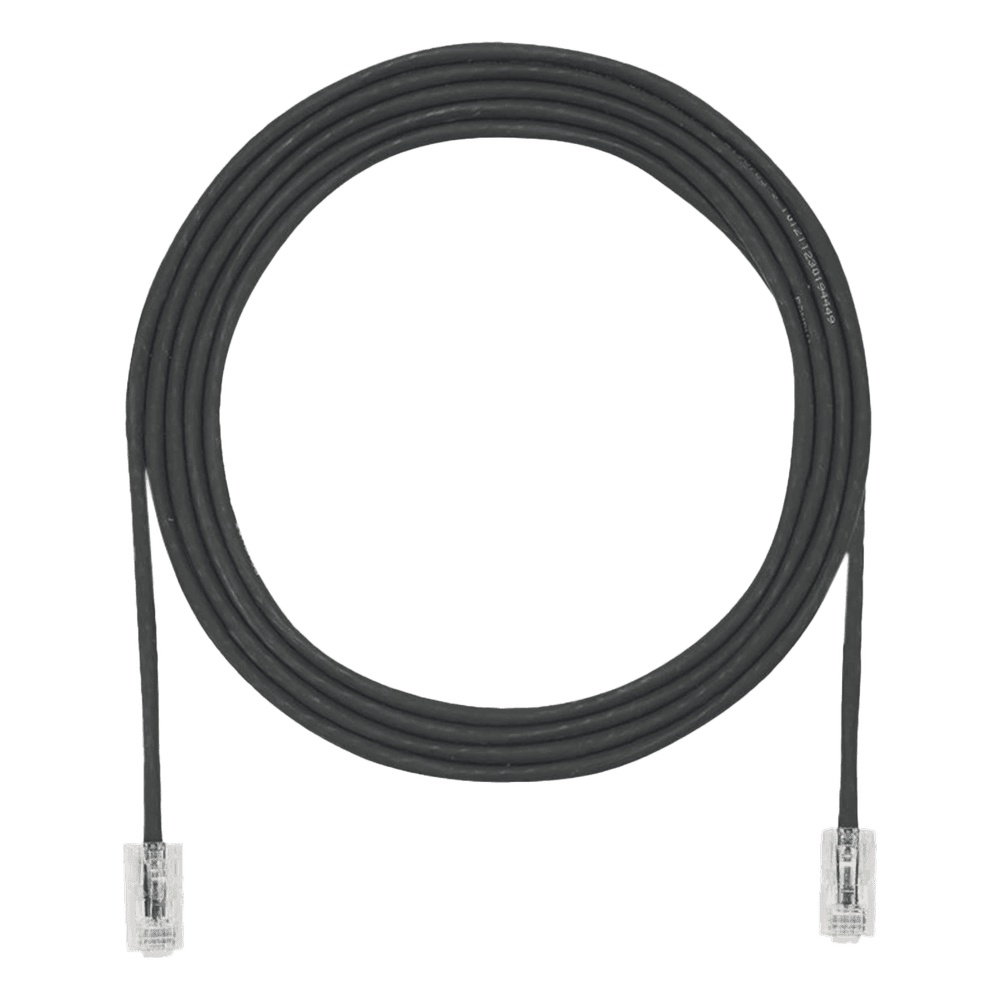 Cable de Parcheo UTP Cat6A, CM/LSZH, Diámetro Reducido (28AWG), Color Negro, 6 ft. UTP28X6BL