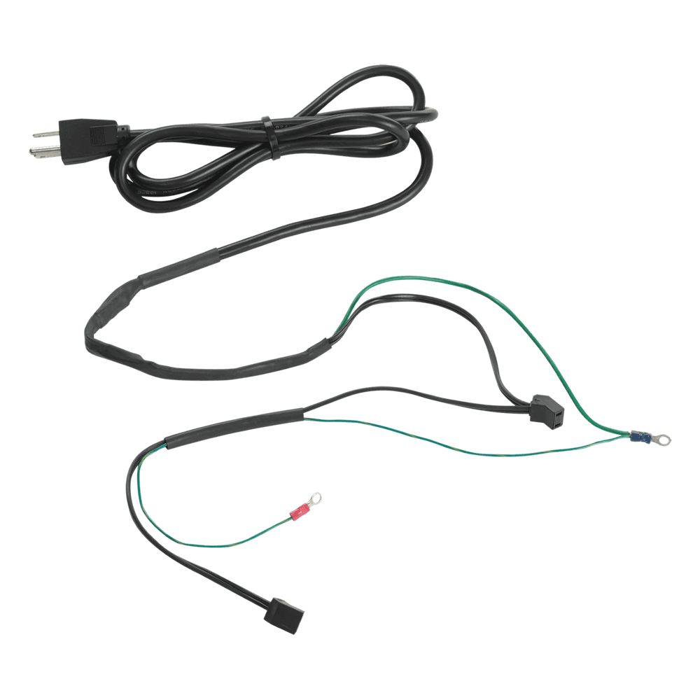 Cable de alimentación con Termostato Integrado para Ventiladores / 1.8 m (5.9 ft) / 115V / 10A / Cobre / Negro / 2 Conectores para Ventiladores ACORD2T