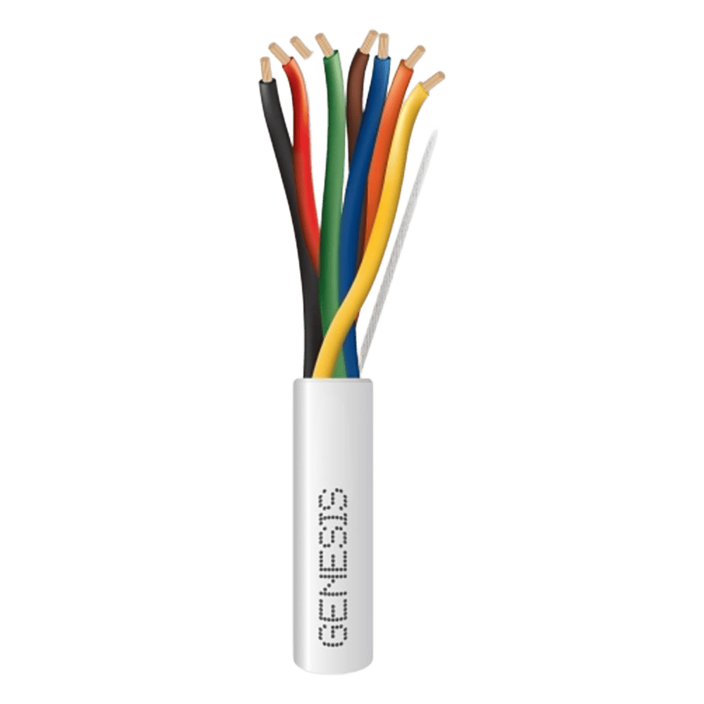 Carrete de 305 Metros (1000 Pies) / Cable de Cobre / 8 x 18 AWG  / Plenum / Para Interior / Color Blanco / Para Aplicaciones de Alarmas de Intrusión/Control de Acceso/ Automatización / Interfonos y Tv Porteros 3117-1012