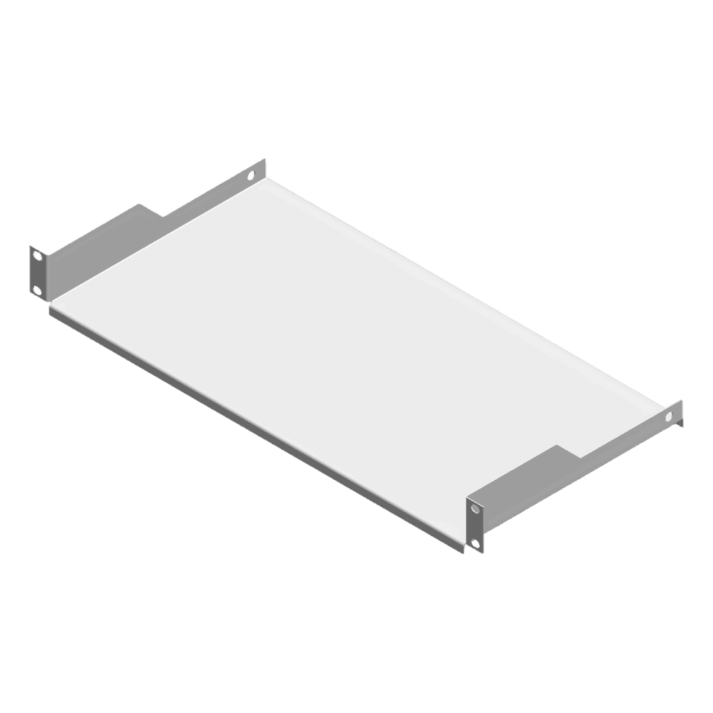 Charola para Rack Blanca de 19" de 2 postes, 23 cm de Profundidad, 1 Unidad de rack SCH231UW