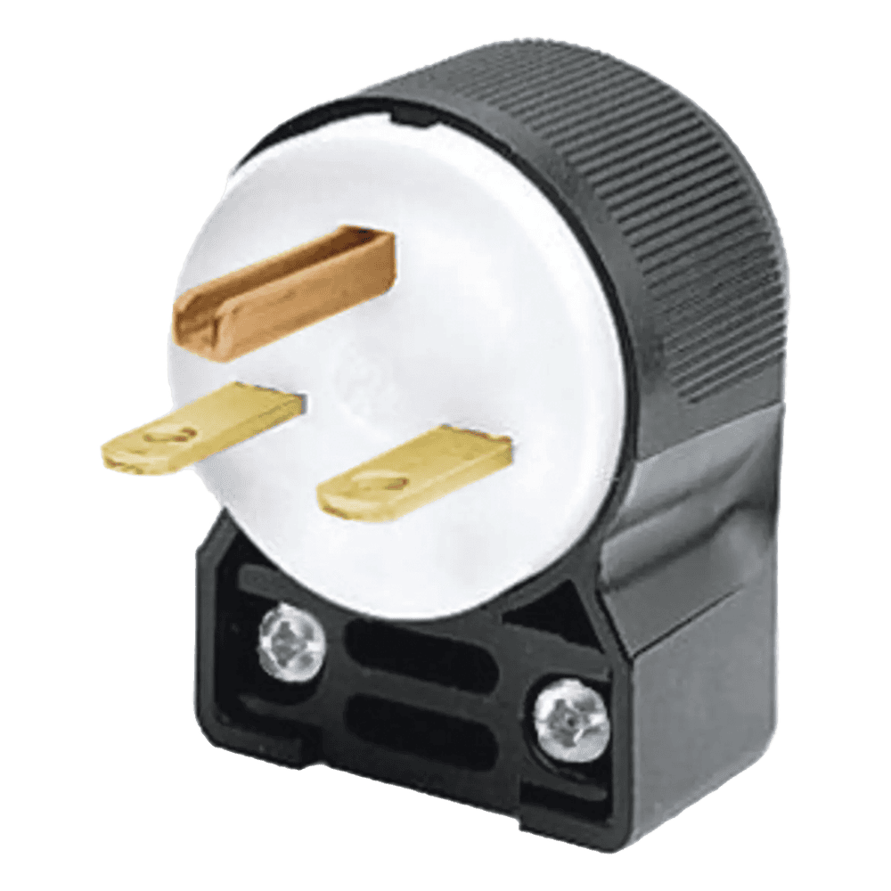 Clavija Entrada Recta En Angulo/ 15A 250V/ 2 Polos 3 Hilos/ Nema 6-15P/ Grado Industrial- Comercial. HUB-HBL5666CA