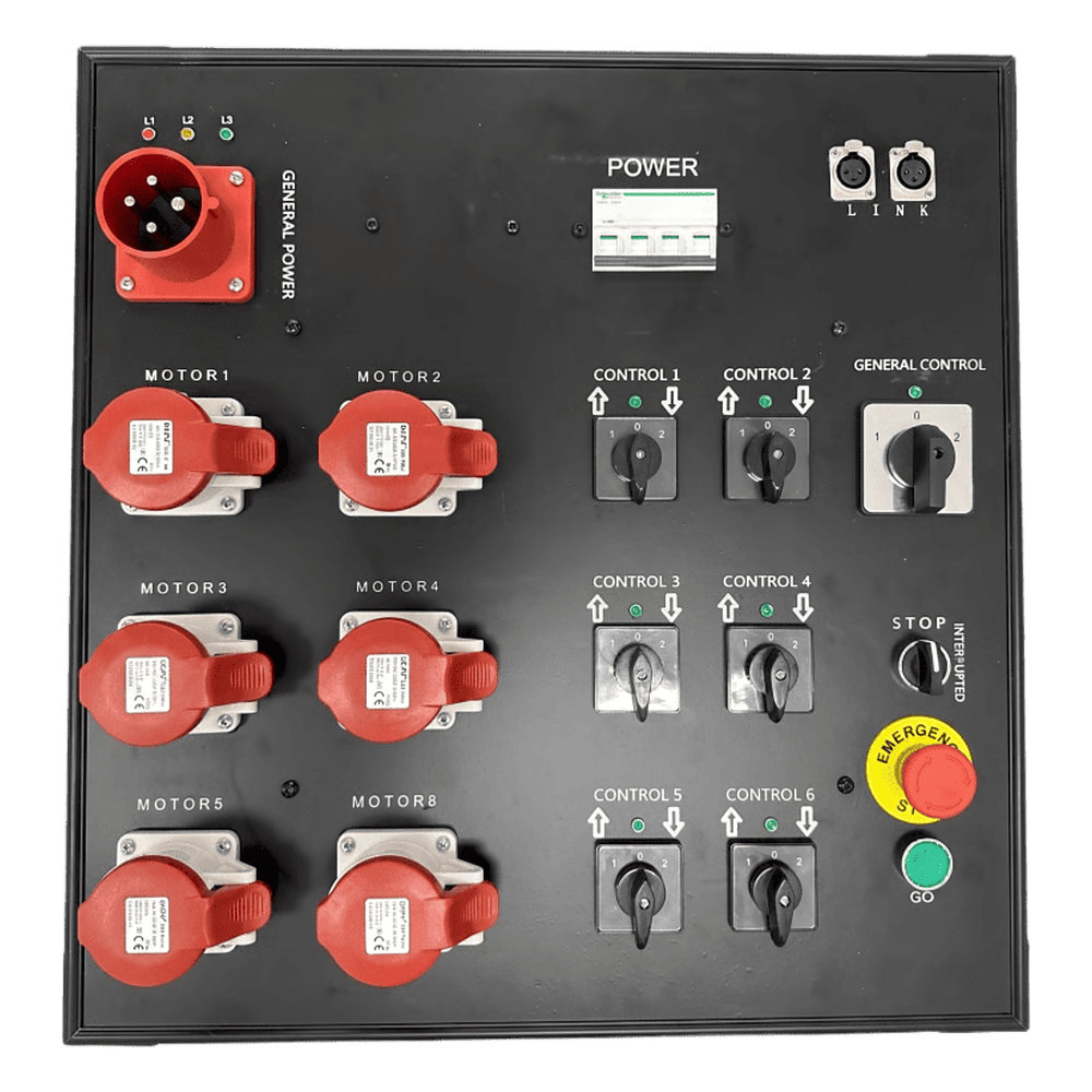Controlador de Polipastos Eléctricos de Control Directo |6 Vías | Trifásico 110V AC 60Hz YSCM06