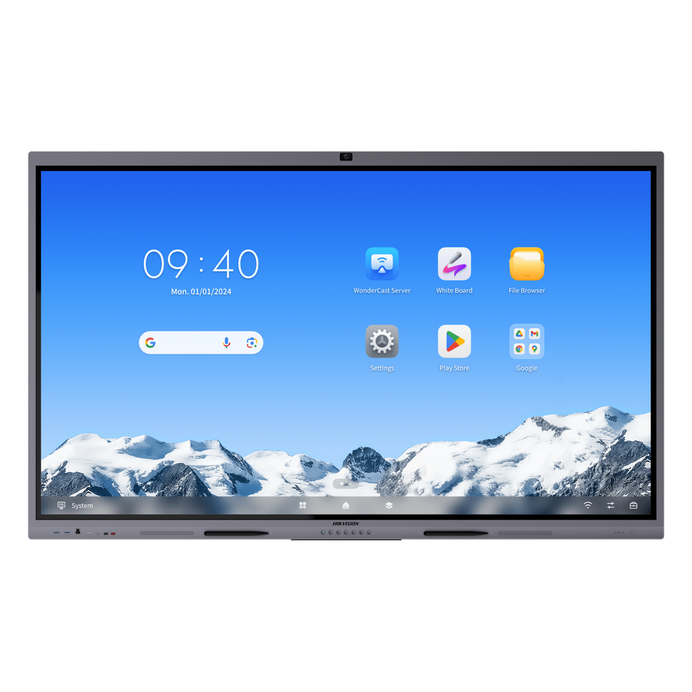 Pantalla Interactiva Touch de 65" Android 14 / Asistentes IA / Google Suite Preinstalado con Certificación EDLA / Cámara Web 8 MP / Resolución 4K / Bocinas Integradas / Entradas HDMI y VGA / Incluye 2 Lápices para Escribir DS-D5C65RB/B2L(EDLA)