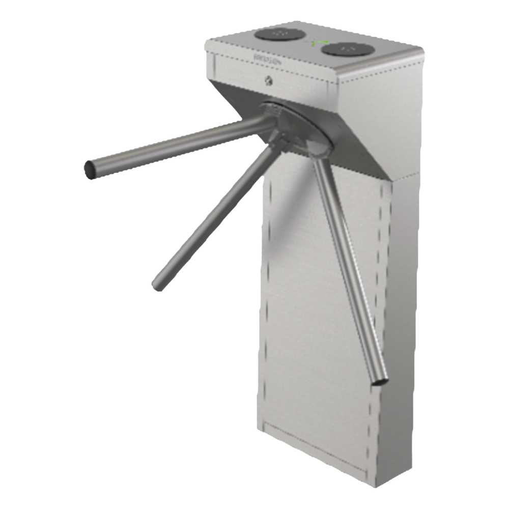Torniquete Trípode Bidireccional de Acero Inoxidable SUS304 / 2 Millones MCBF / Apertura en Caso de Emergencia / Integrable con cualquier Sistema de Control de Acceso / Indicadores LED de Entrada-Salida DS-K3G200BLX-R/DM55
