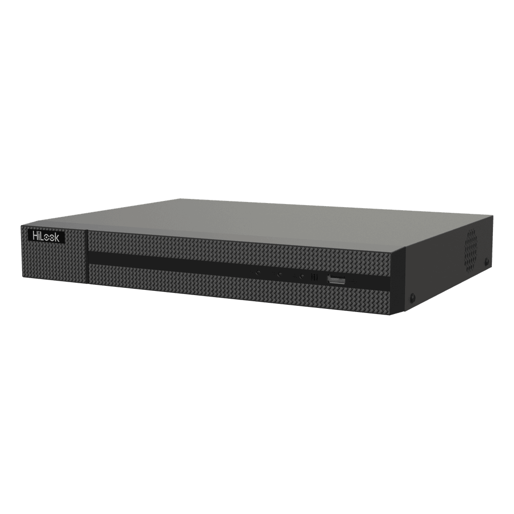 DVR 16 Canales TurboHD + 8 Canales IP / 5 Megapixel Lite - 3K Lite / Audio Bidireccional / Detección de Movimiento 2.0 / 1 Bahía de Disco Duro / H.265+ / Salida en Full HD DVR-216Q-M1/T