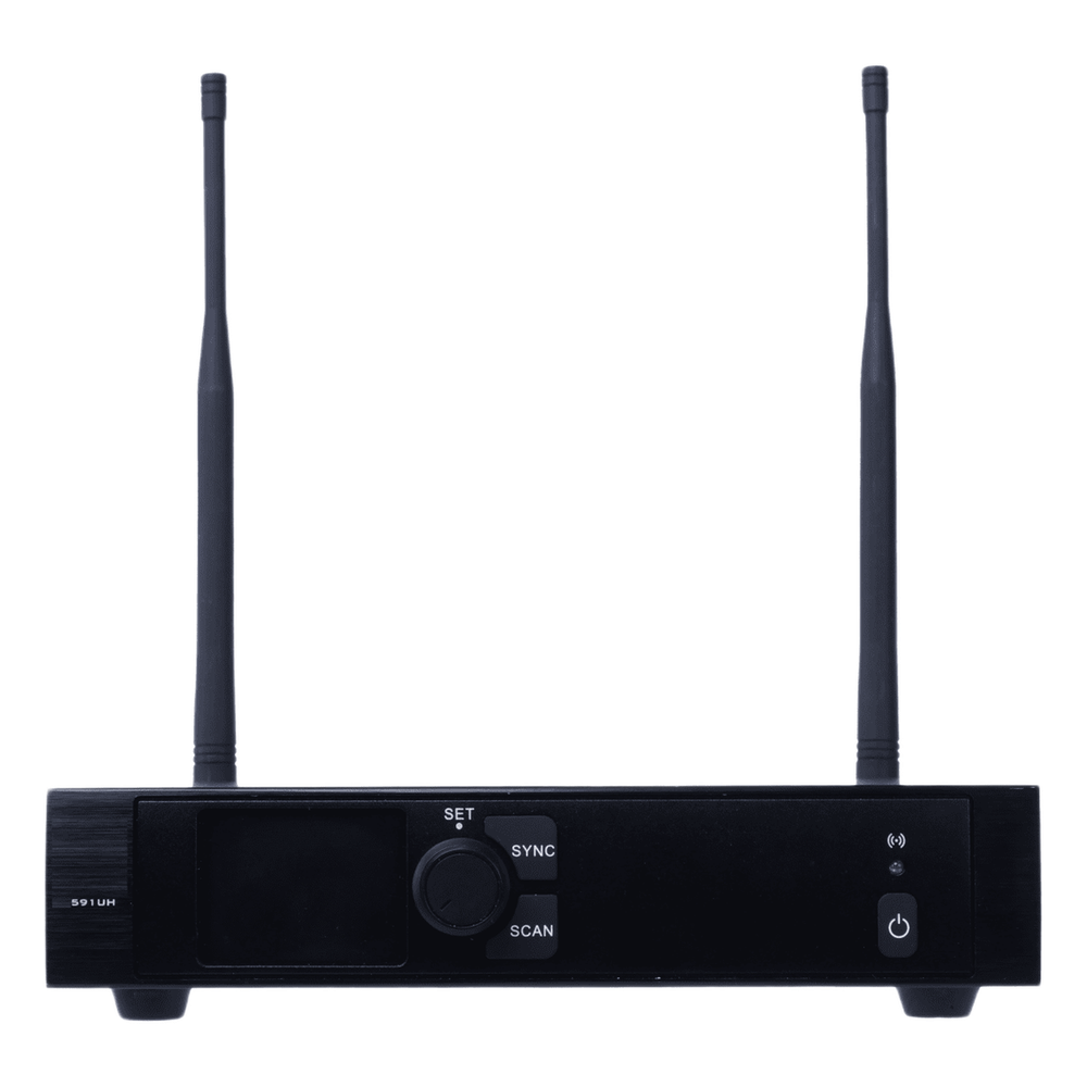Receptor Inalámbrico Un Canal EP-591U | Transmisión Digital U-Band 540-690 MHz | Modulación PI/4-DQPSK | Pantalla TFT-LCD 2.2" | Salida Balanceada y Desbalanceada | Encripción de Audio | Escaneo de Frecuencia EP-591U