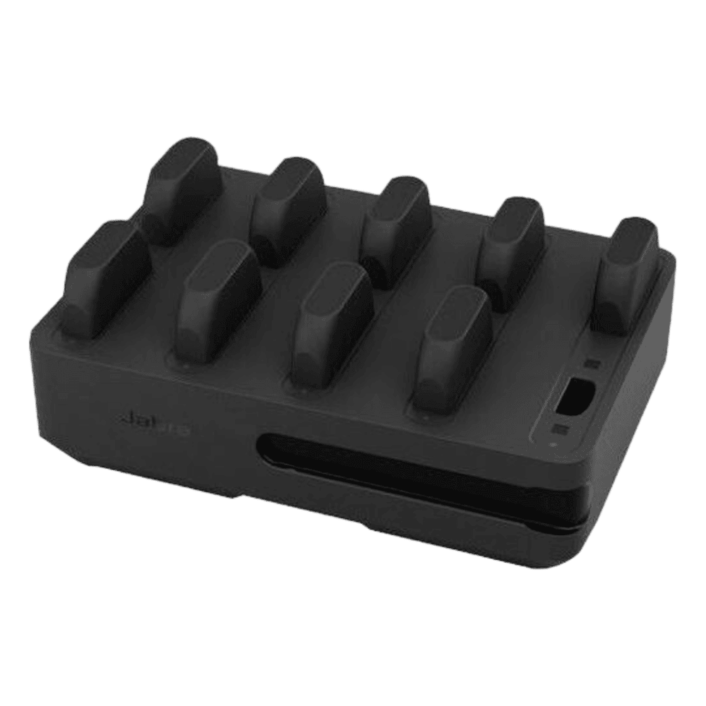 Estación de Carga 10 Bays / Para Jabra Perform 75 / Alimentación 12V / Carga Simultánea Múltiple / LED Indicadores / Certificaciones Internacionales (14217-10)) PERFORM75-10BAY-CHG