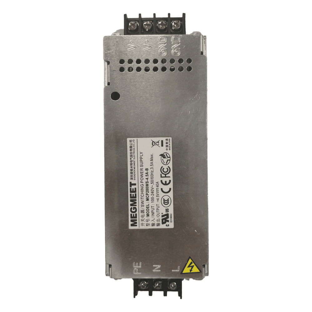 Fuente de Alimentación Hikvision 5V DC / Protección Cortocircuito y Sobrecarga / Convección por Ventilador / Rango Temperatura -40°C a 70°C / Cumplimiento 3C MCP200WS-4.5A-B