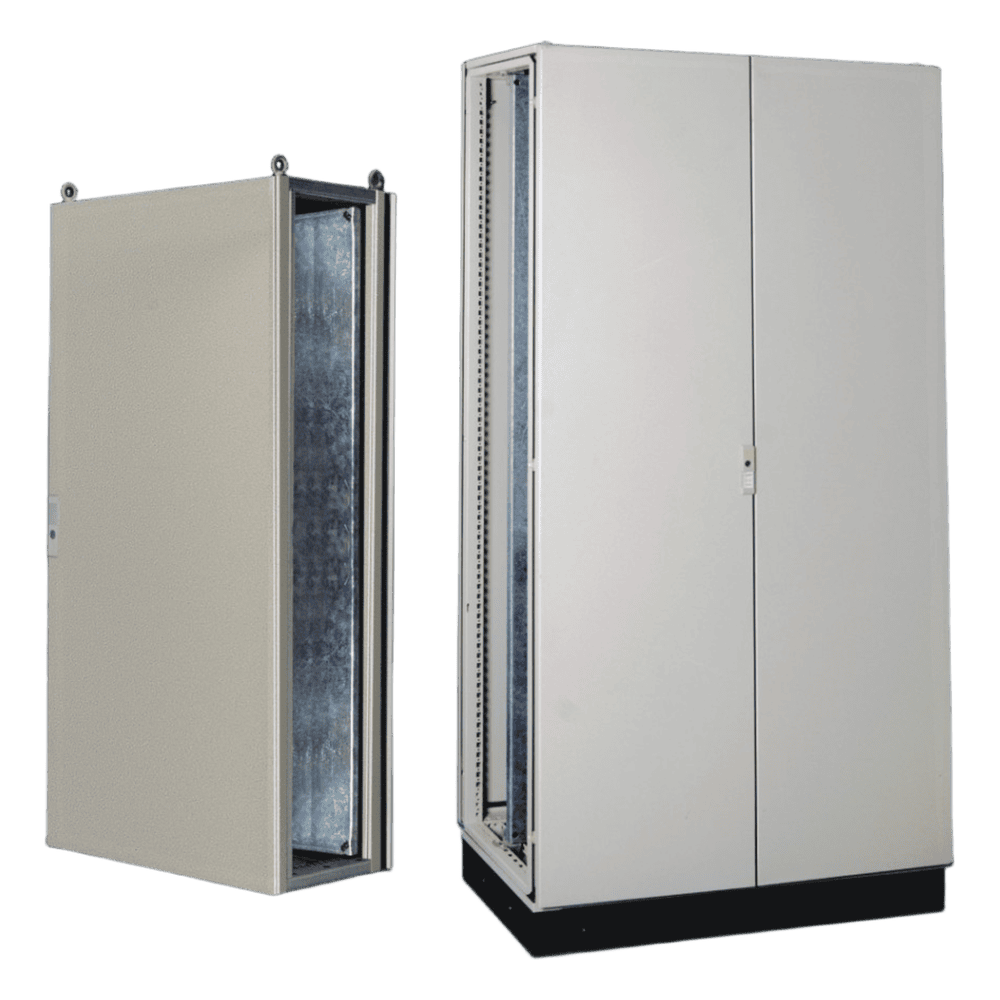 Gabinete de Acero IP55 (1200 x 2000 x 600 mm) con Placa Trasera Interior Metálica y Puerta Doble PST12020060AT